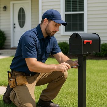 Professional mailbox repair technician in Detroit